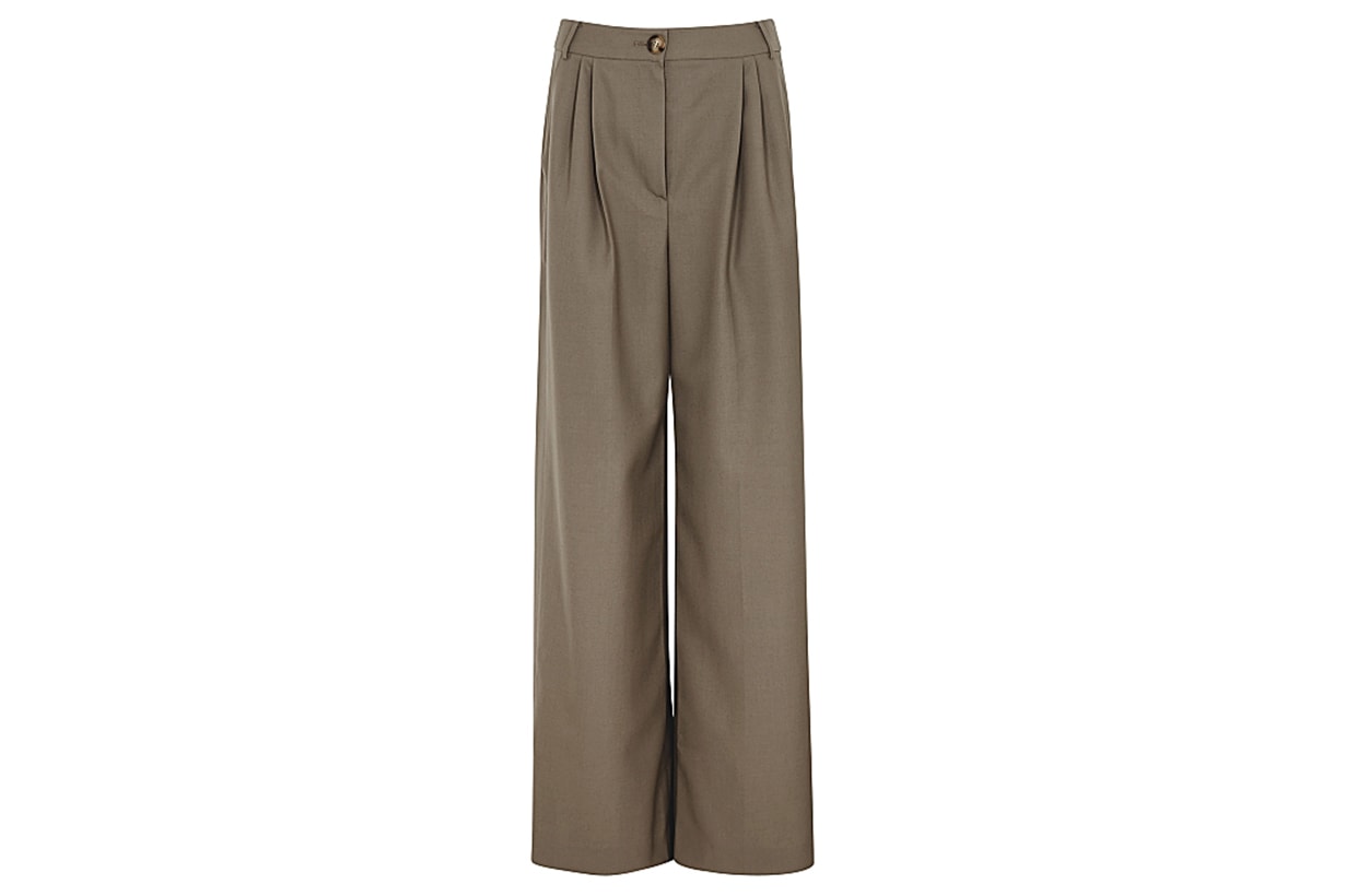REJINA PYO Ingrid wide-leg wool-blend trousers