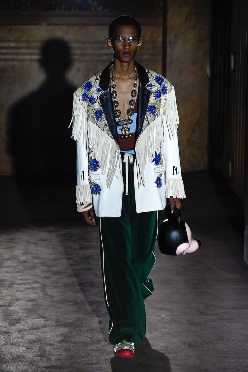 Gucci spring MFW ready to wear alessandro michele fashion show micky strawberry pig