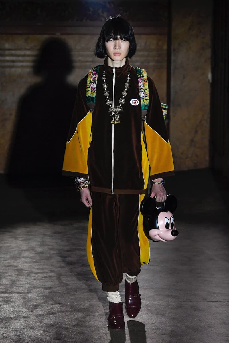 Gucci spring MFW ready to wear alessandro michele fashion show micky strawberry pig