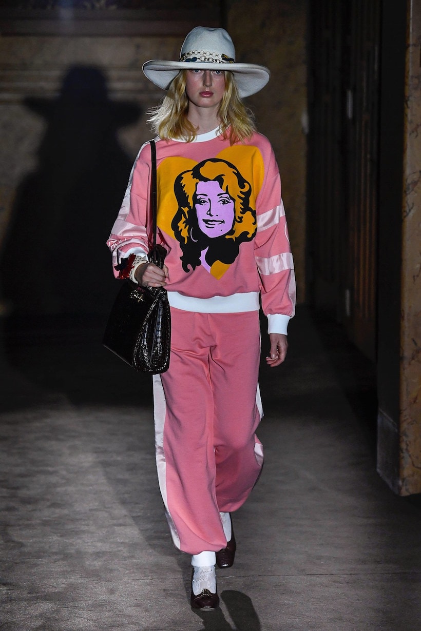 Gucci spring MFW ready to wear alessandro michele fashion show micky strawberry pig