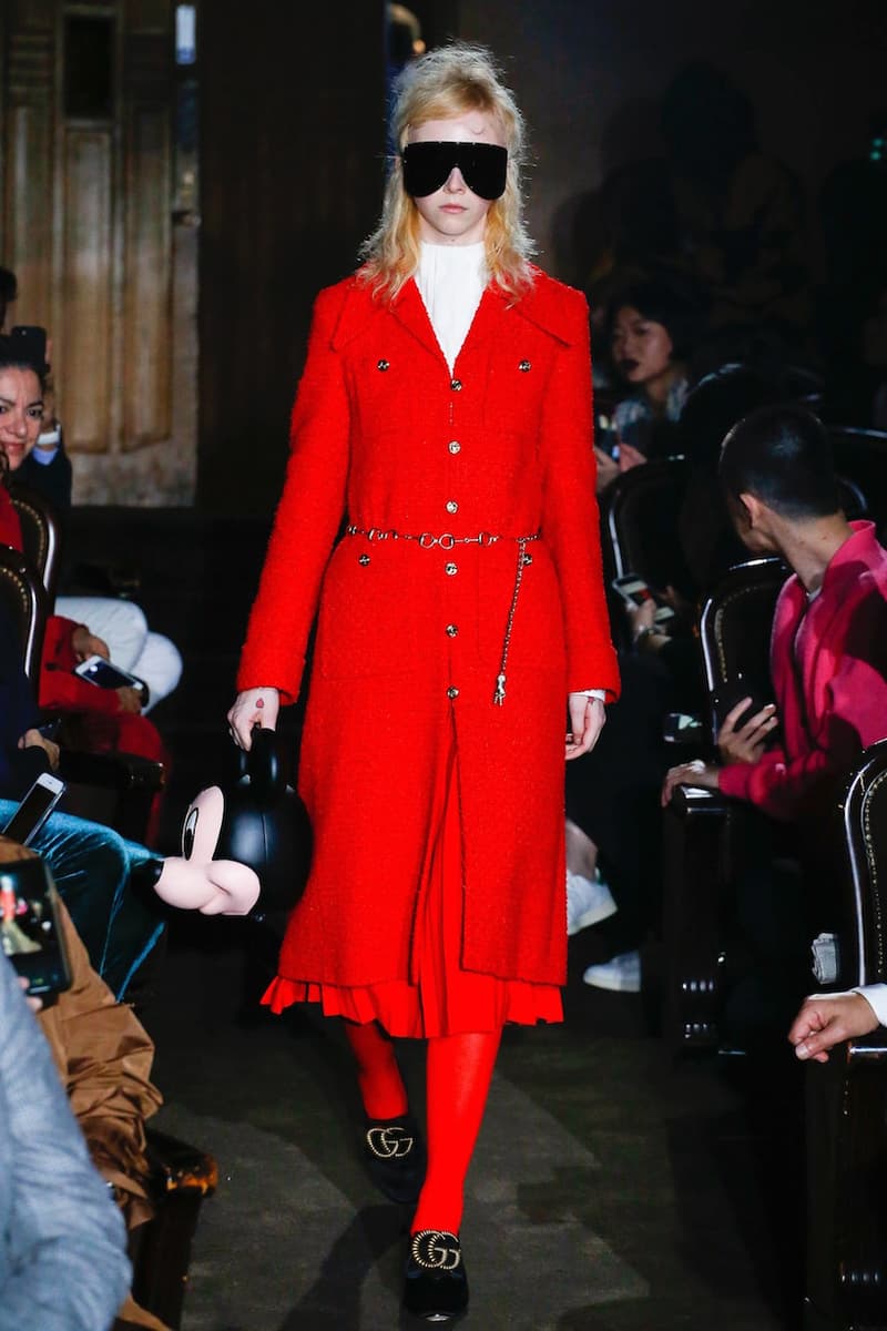 Gucci spring MFW ready to wear alessandro michele fashion show micky strawberry pig