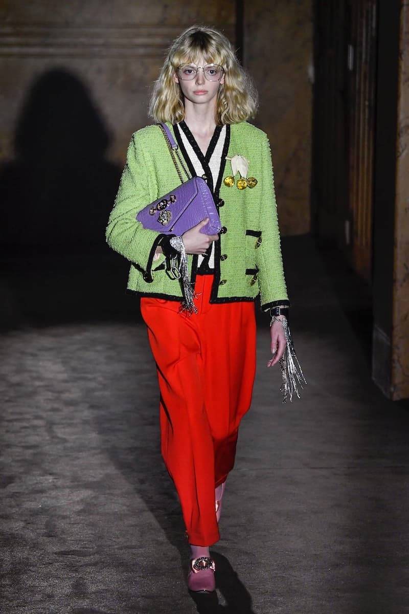 Gucci spring MFW ready to wear alessandro michele fashion show micky strawberry pig