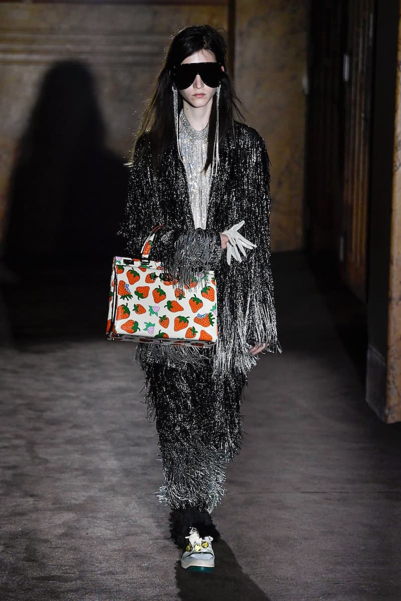 Gucci spring MFW ready to wear alessandro michele fashion show micky strawberry pig