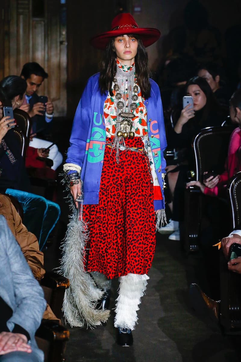 Gucci spring MFW ready to wear alessandro michele fashion show micky strawberry pig