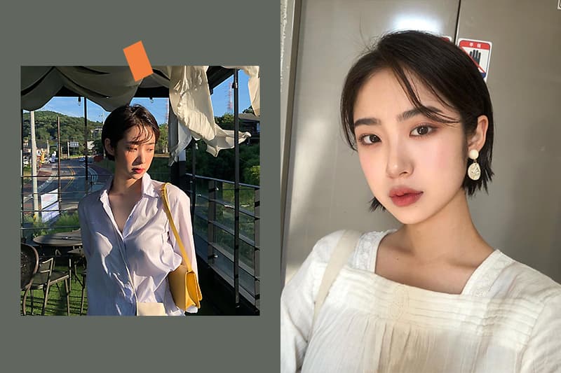 Inspired by the autumn hairstyle Boyish short hair under the ear