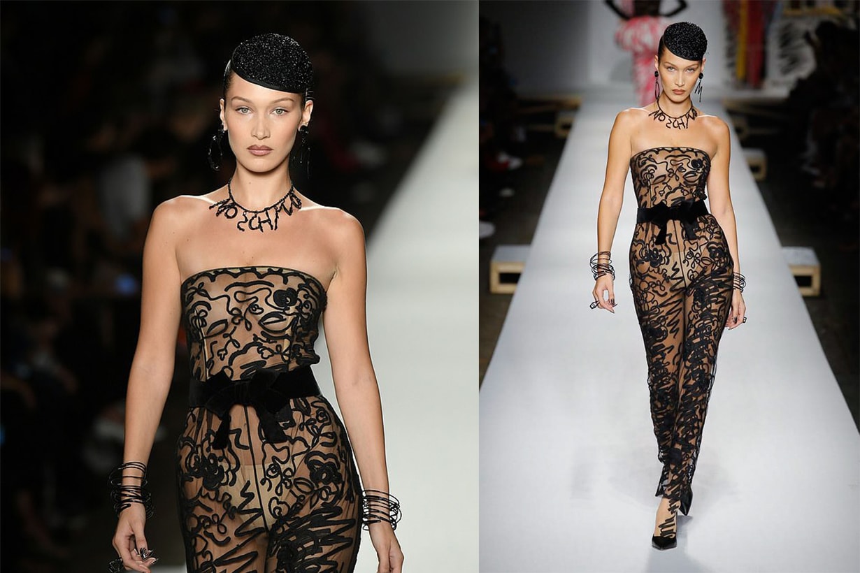 Bella Hadid Moschino