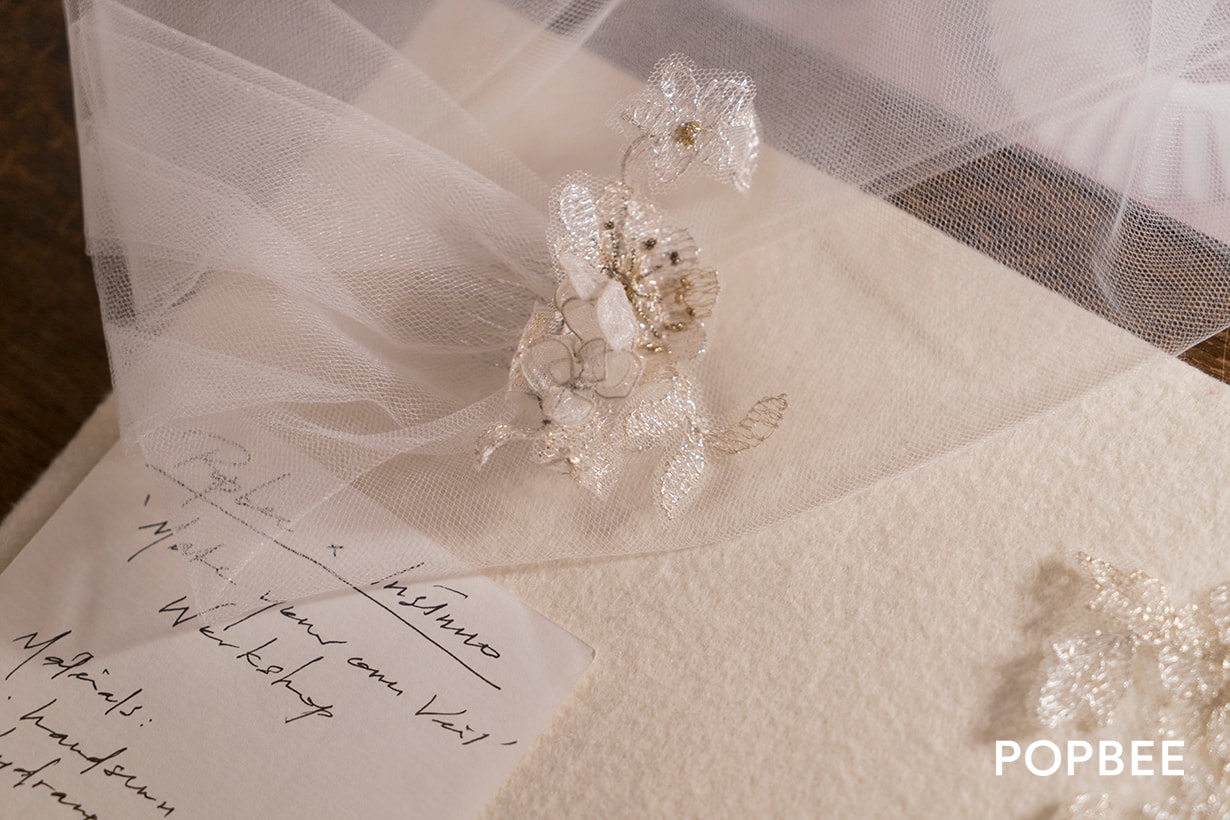 POPBEEbash 第十三回 POPBEE x INSINUO Bridal 蕾絲頭紗工作坊，讓女生們創造出帶意義的新娘飾品