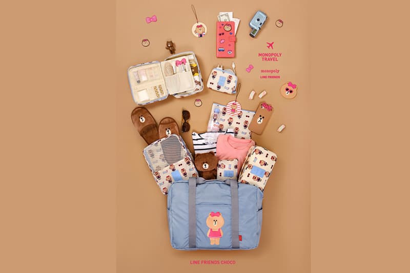 Line friends travel set