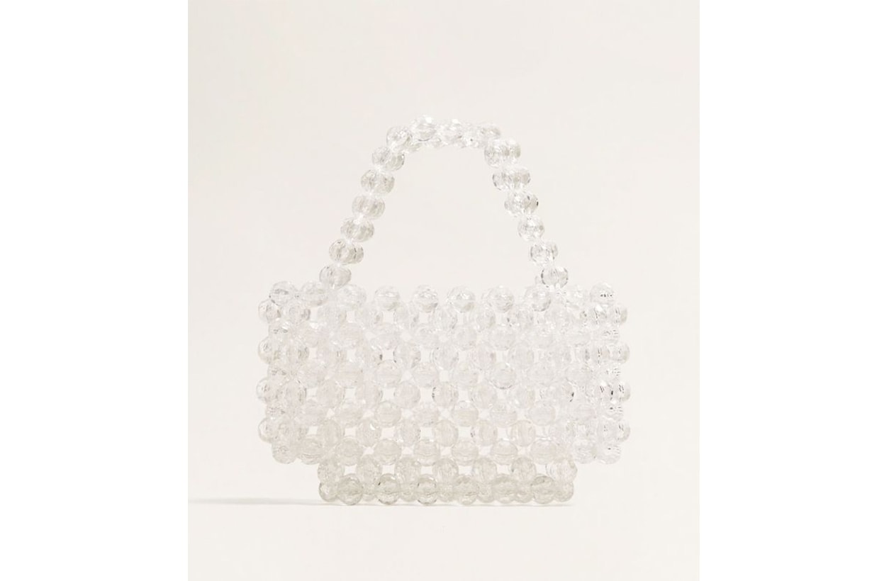 Mango Beaded See-Through Bag