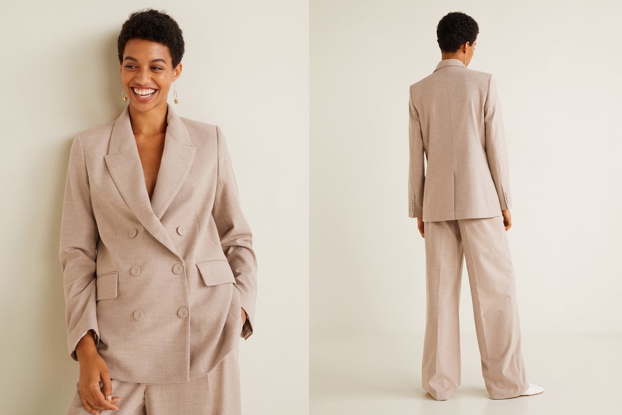 Mango Structured Suit Blazer