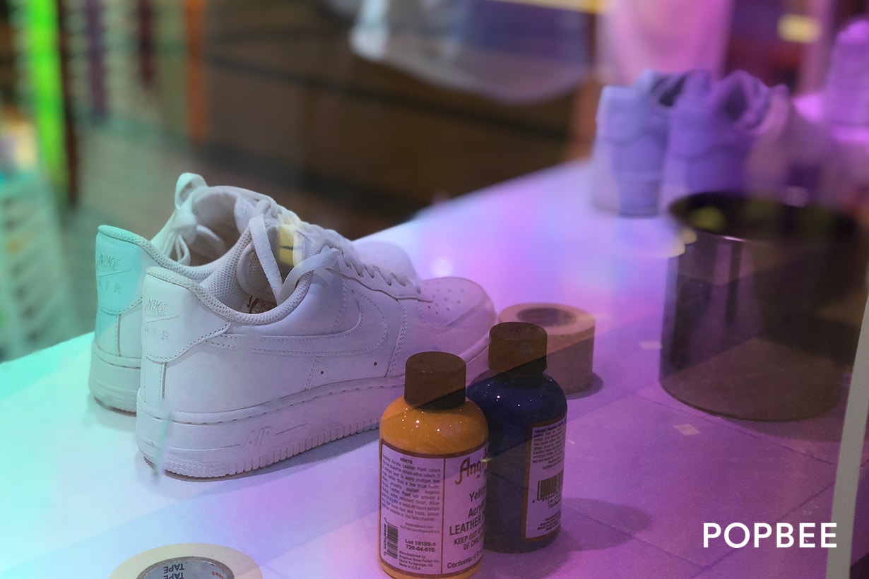 nike air force 1 customize event booth taipei pop-up