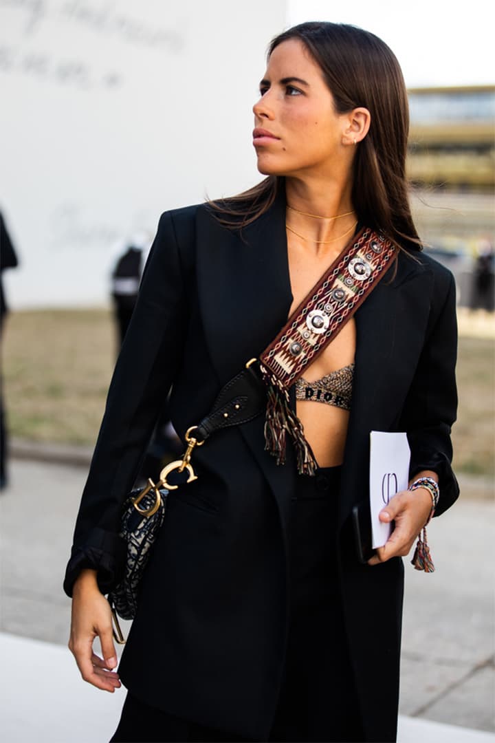 Paris Fashion Week Street Style Dior Saddle Bag