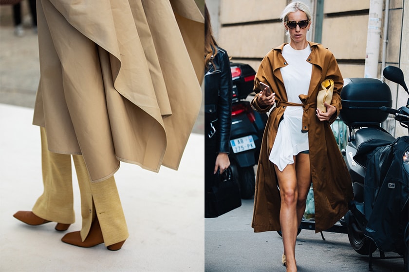 Paris Fashion Week Street Style Trench Coat