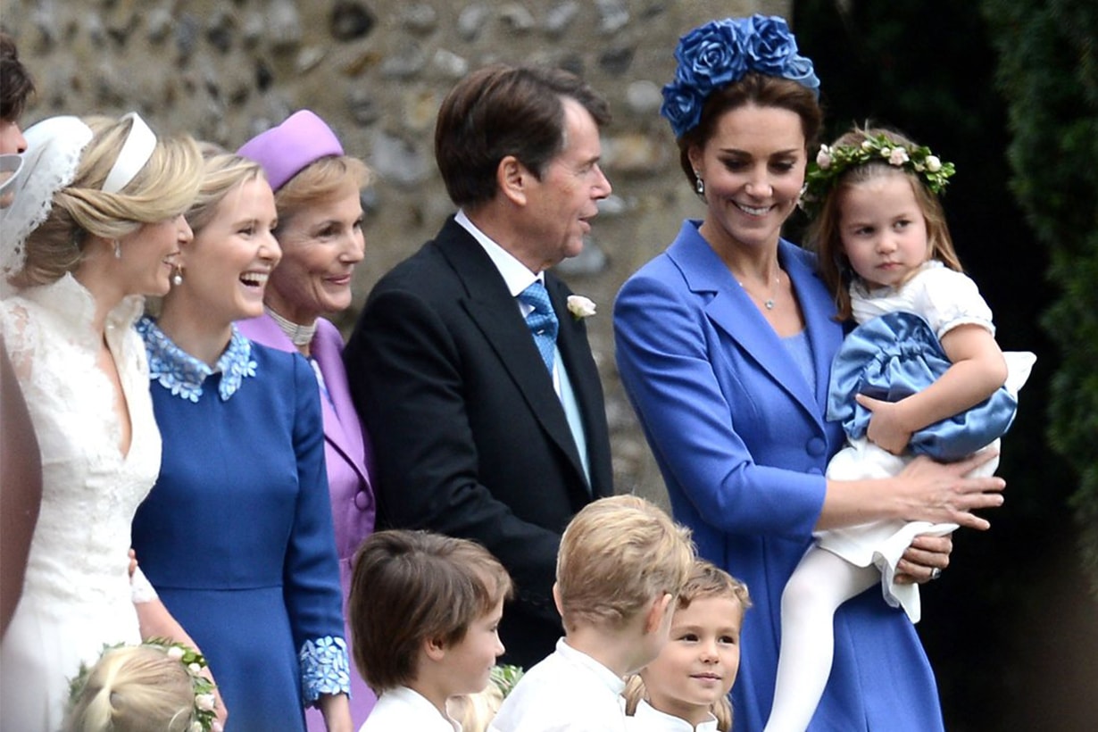 Prince George and Princess Charlotte at Sophie Carter's wedding