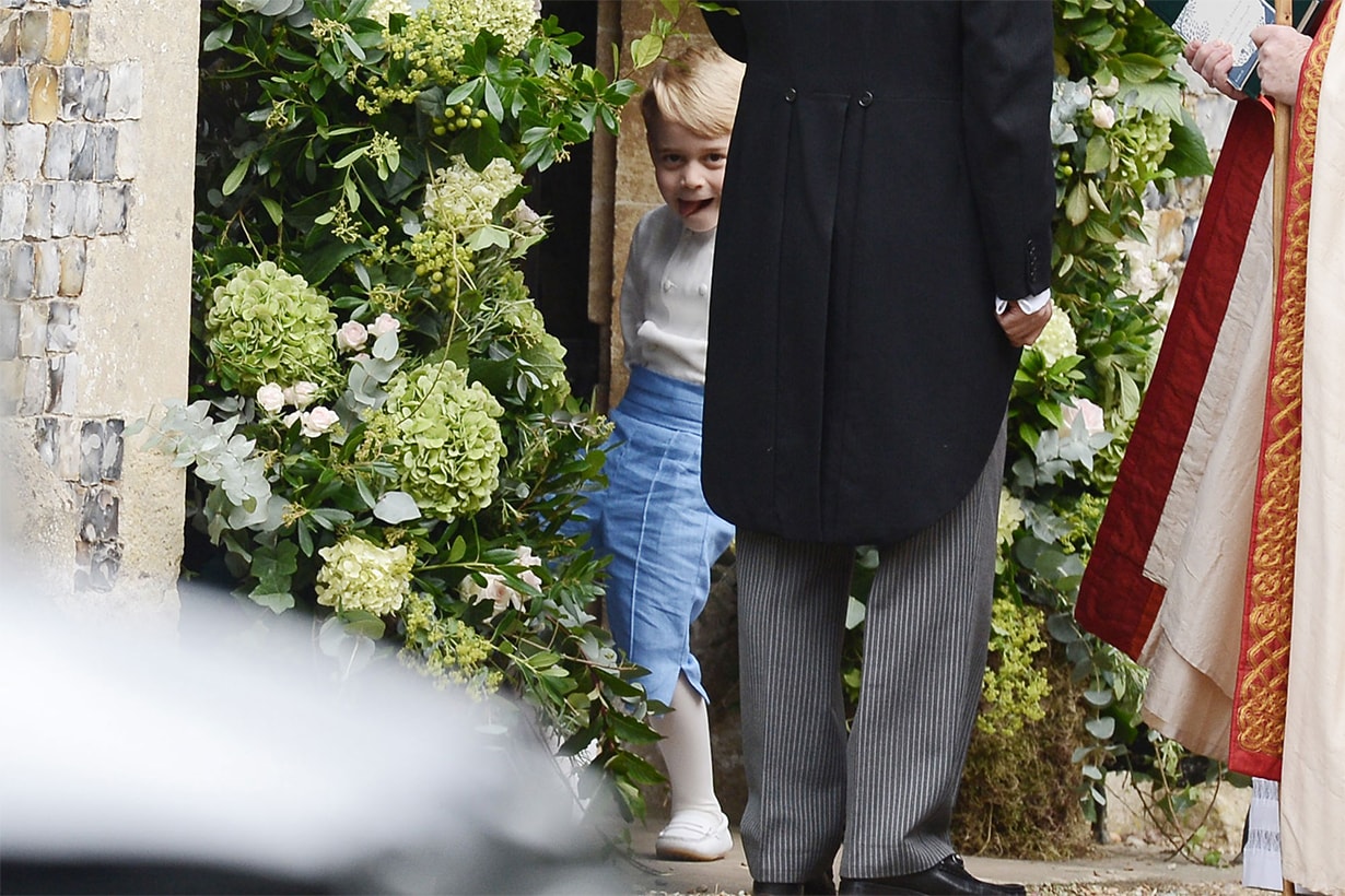 Prince George at Sophie Carter's wedding