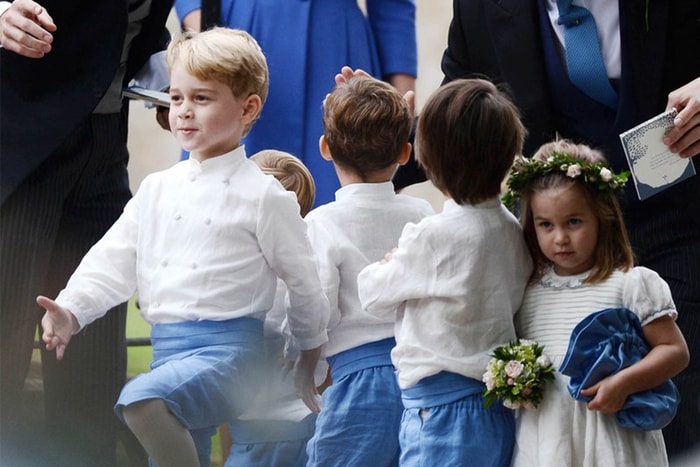 夏洛特公主是最可愛的伴娘！喬治王子這次參加婚禮還有沒有害羞呢？