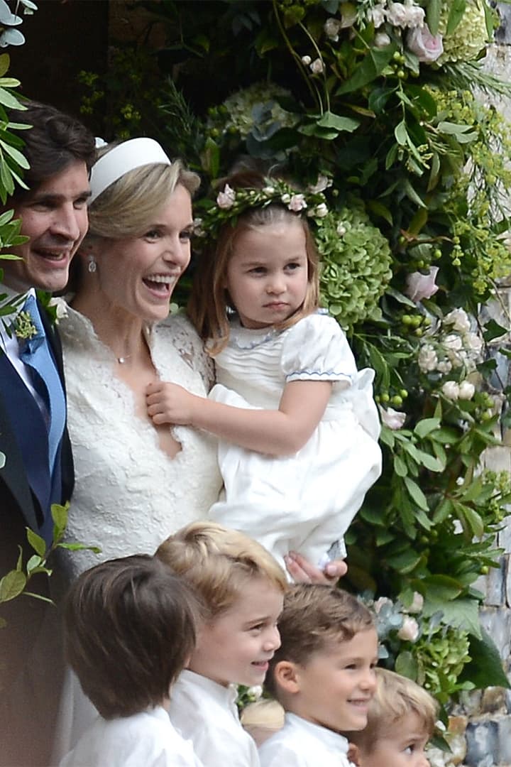 Princess Charlotte at Sophie Carter's wedding