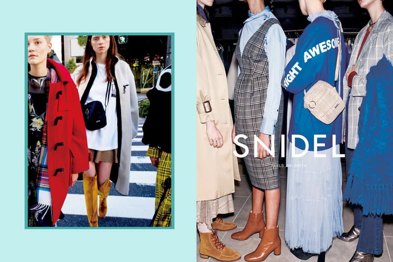 snidel japanese brand new logo street style elegant formal