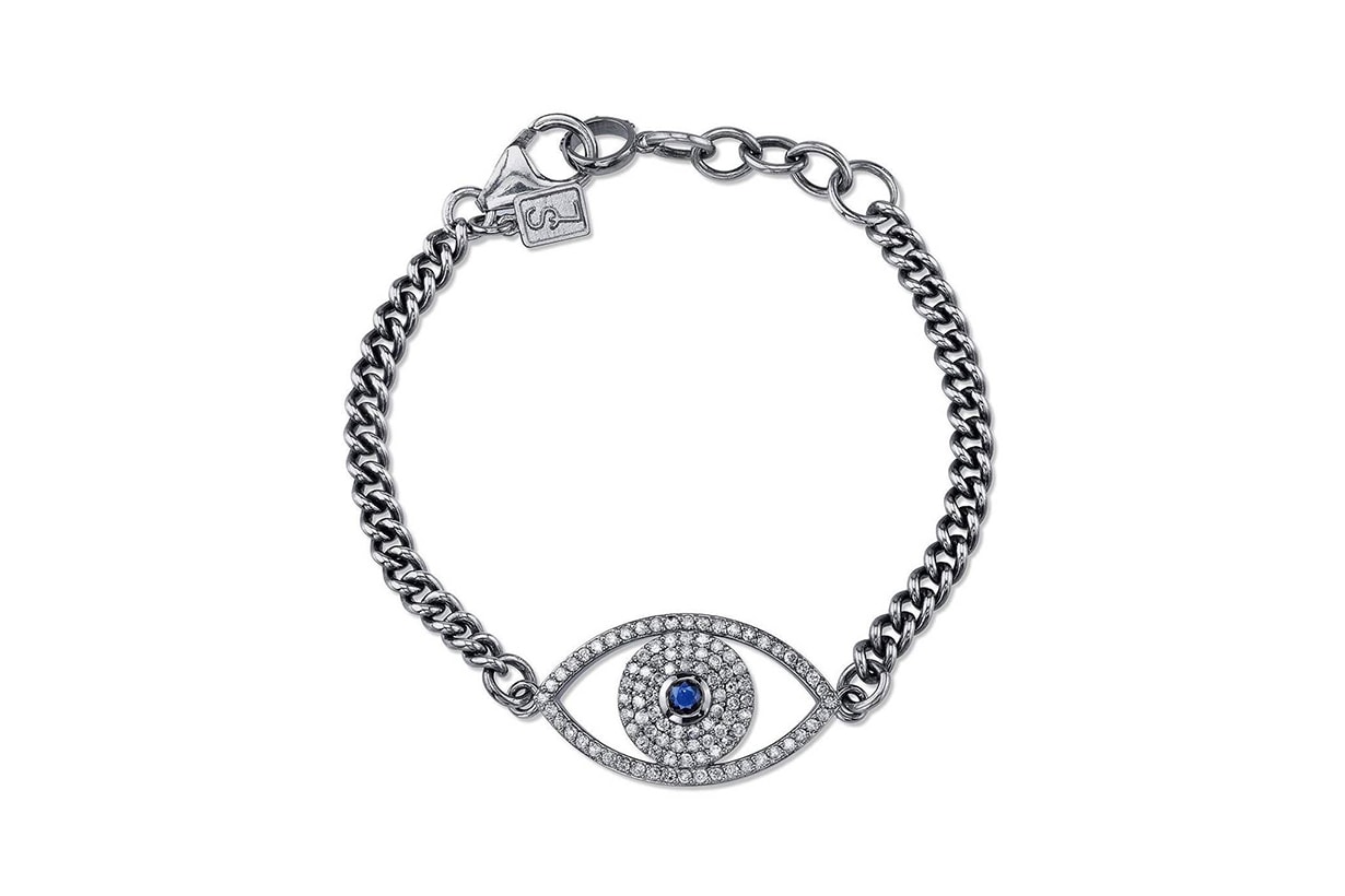 Sheryl Lowe Diamond Evil Eye Bracelet