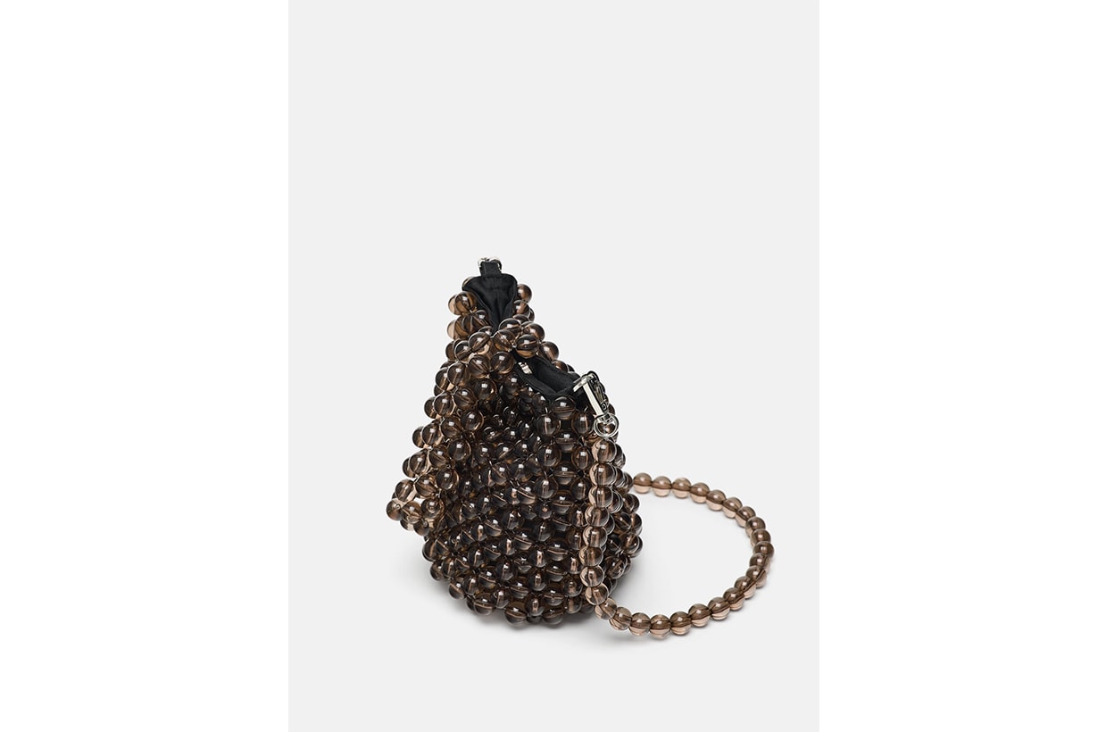 Zara Mini Beaded Bucket Bag