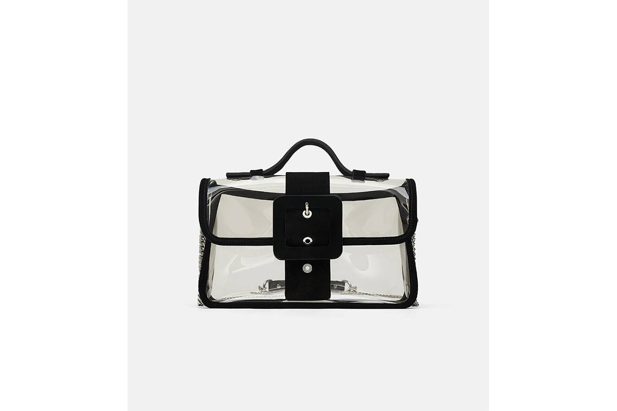 Zara Vinyl Crossbody Bag