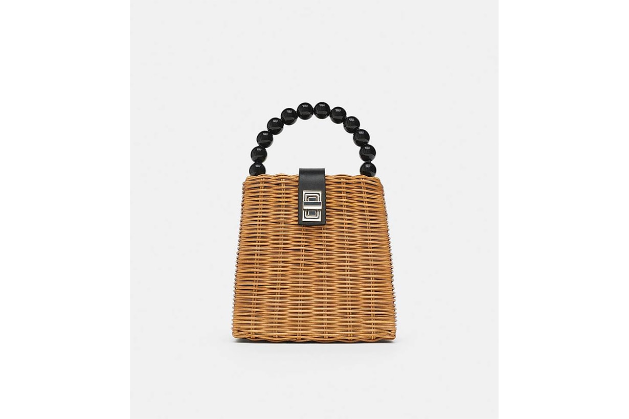 Zara Woven Crossbody Box Bag