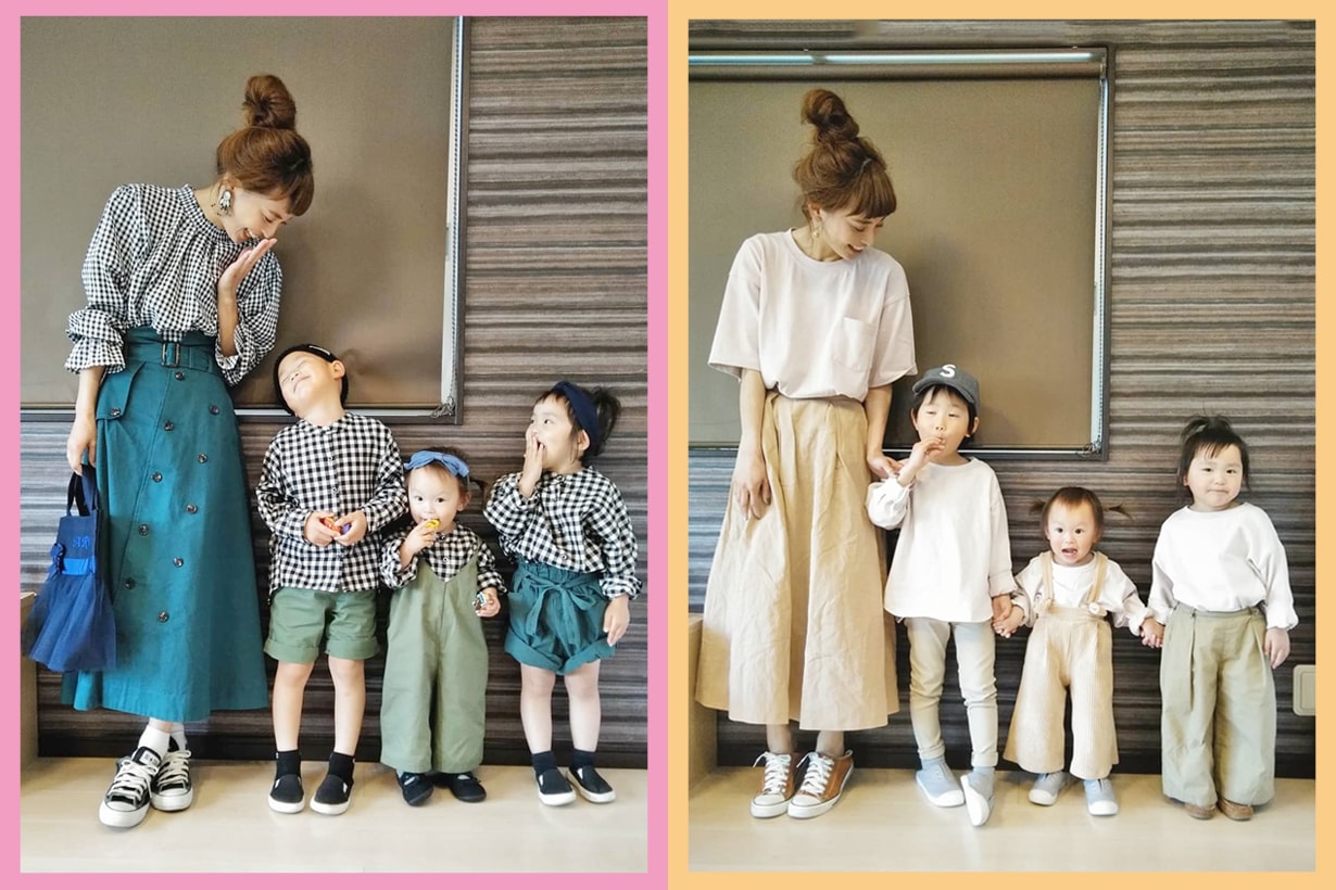 japanese mother son daughter @arw3kids cute style