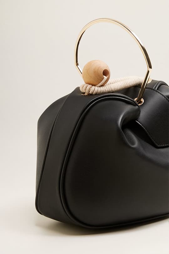 Mango BAG BLACK WOOD