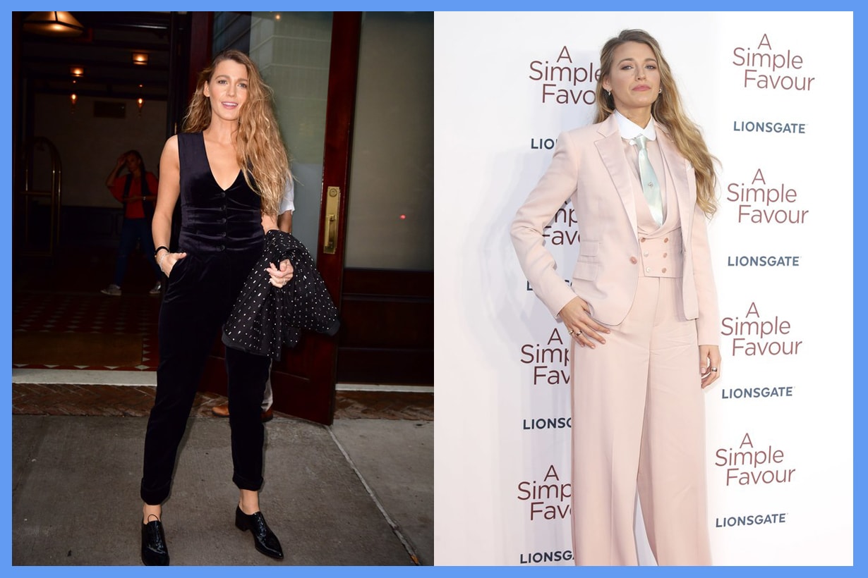 Blake Lively Wearing skirts after months dior paris a simple favor suits style instagram comments
