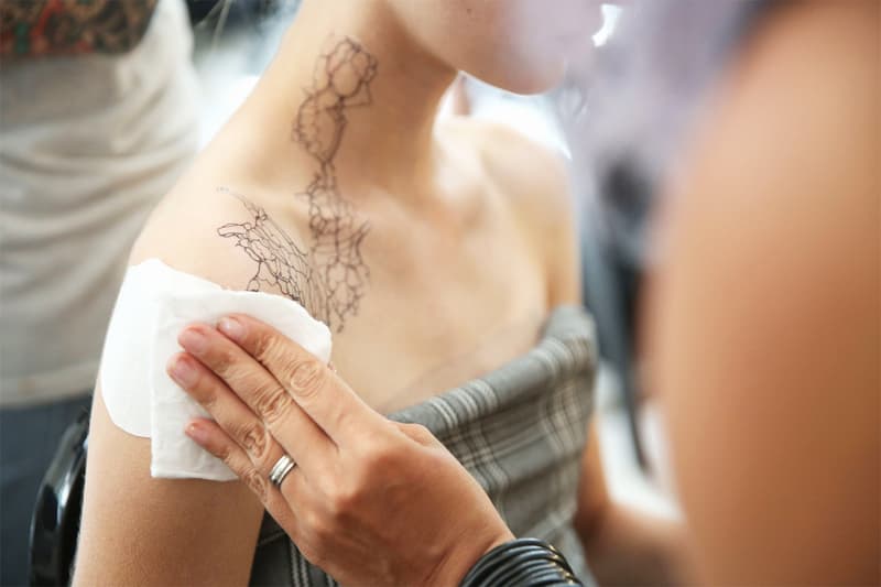 Dion Lee New York Fashion Week Spring Summer 2019 Temporary Tattoo Tattoo Trend