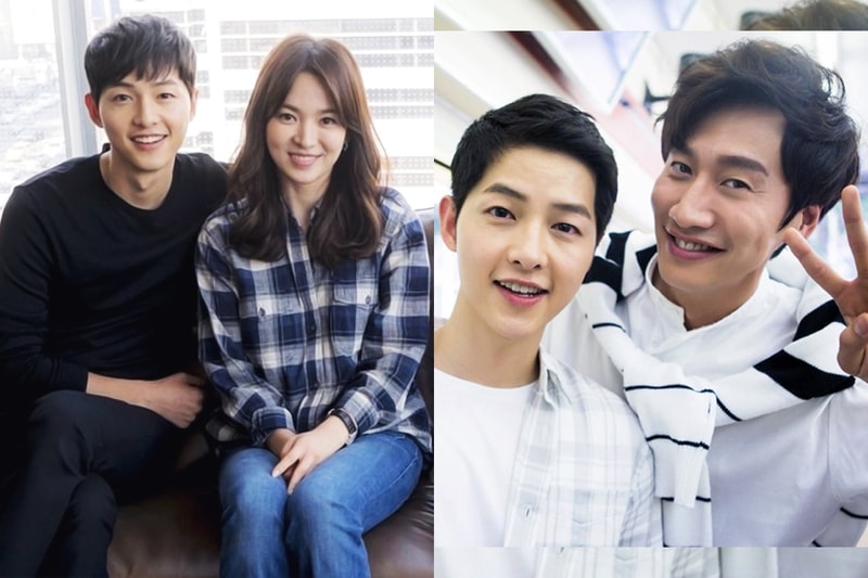 Song Joong Ki Song Hye Kyo Lee Kwang Soo Kim Jong Kook Cha Tae Hyun Korean actors Idols Fan meeting
