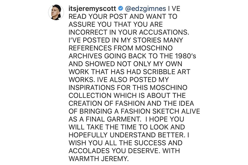 jeremy-scott-responds-to-claims-that-moschino-stole-fashion-influencer-edda-gimnes-designs
