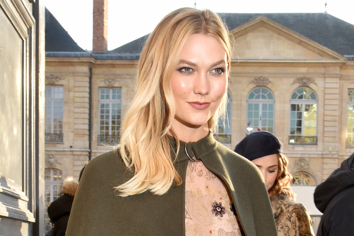 Karlie Kloss attends the Christian Dior Haute Couture Spring Summer 2019 show as part of Paris Fashion Week on January 21, 2019 in Paris, France.