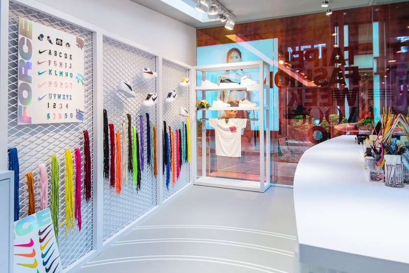 nike air force 1 customize event booth taipei pop-up