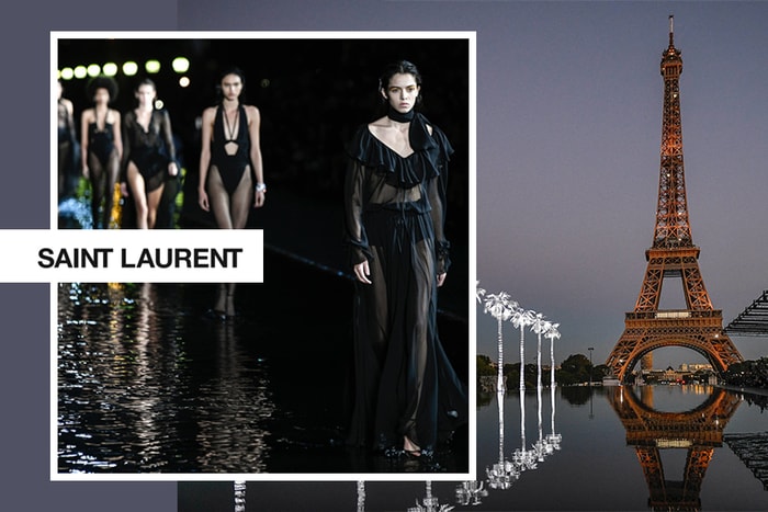 #PFW：於巴黎鐵塔下發佈最新系列，Saint Laurent 證明黑色就是性感的代名詞！