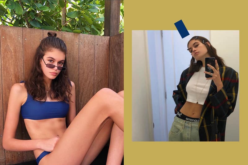 kaia gerber gets her first tatoo at 17