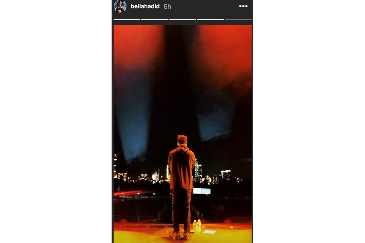 Bella Hadid Instagram Stories of The Weeknd