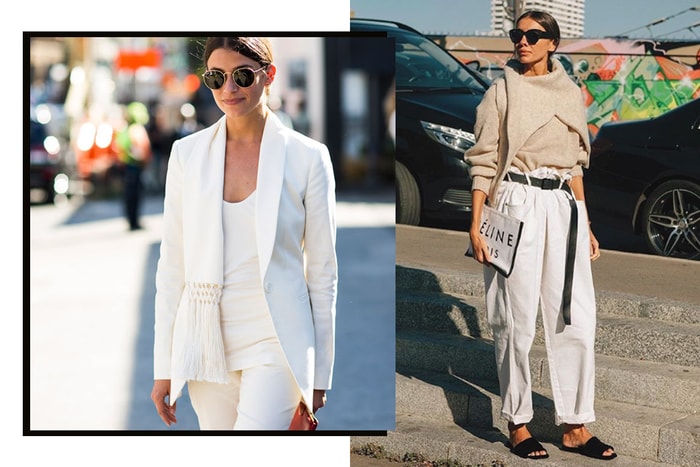 米白、奶油色⋯交織出素色簡潔穿搭,這些時尚街拍才有最高參考價值!