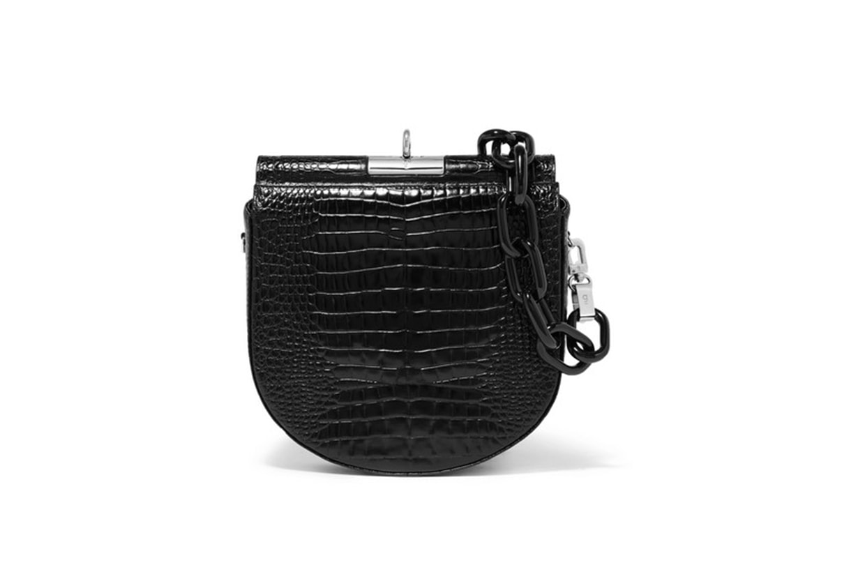 Gu_de Demi Lune Croc-effect Leather Shoulder Bag