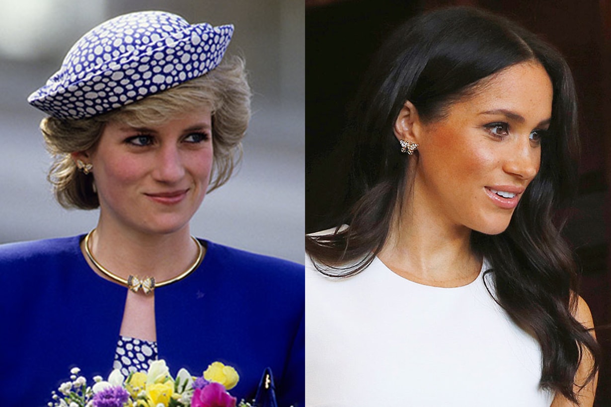 Meghan Markle wore Princess Diana's butterfly earrings