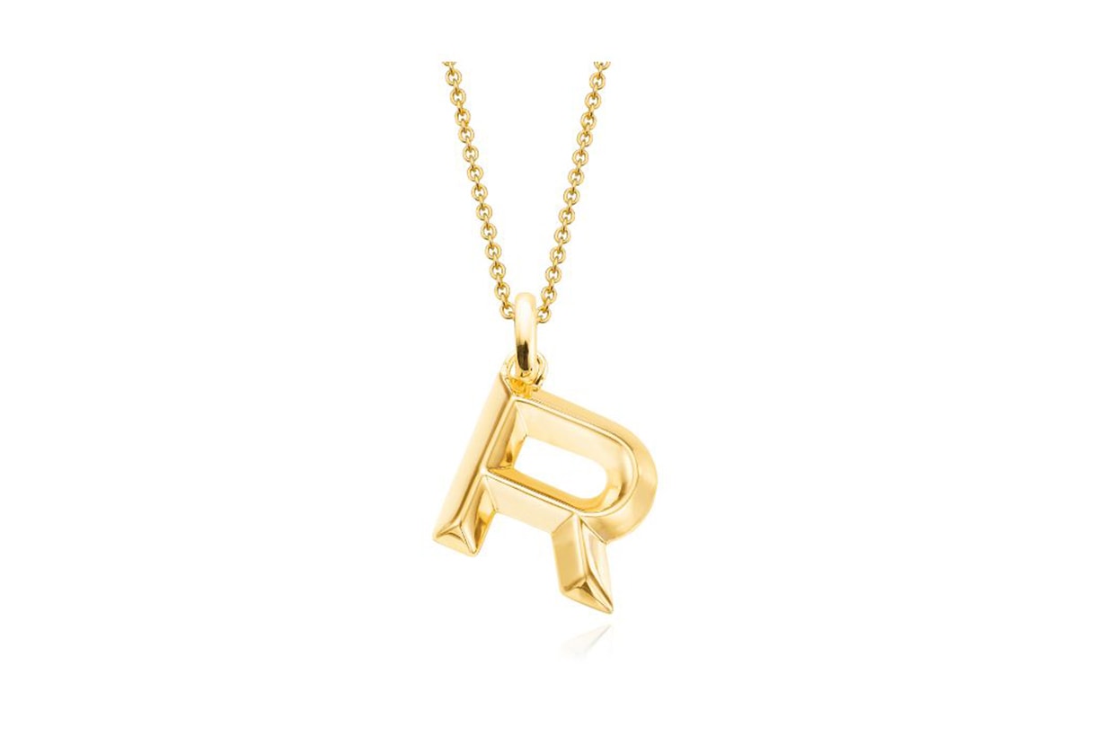 Monica Vinader Gold Vermeil Alphabet Pendant Charm