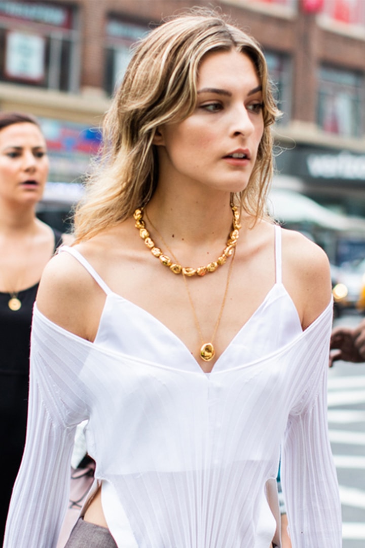 Necklace Trend Fashion Week Street Style 2019