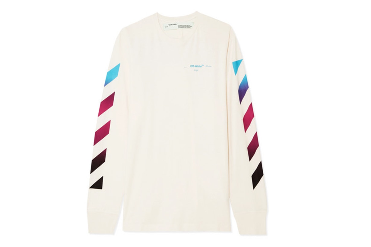 Off-White Printed Cotton-Jersey Top