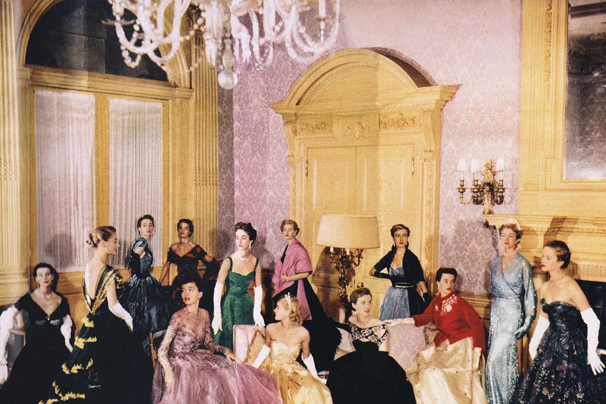 Queen Elizabeth II's coronation parade shot in Norman Hartnell's grand salon