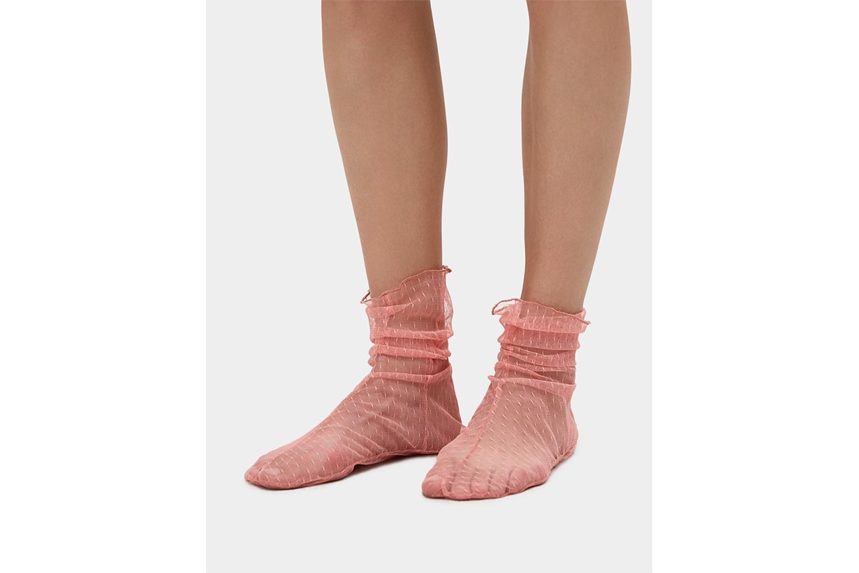 Rachel Comey Hynde Tulle Socks in Pink 