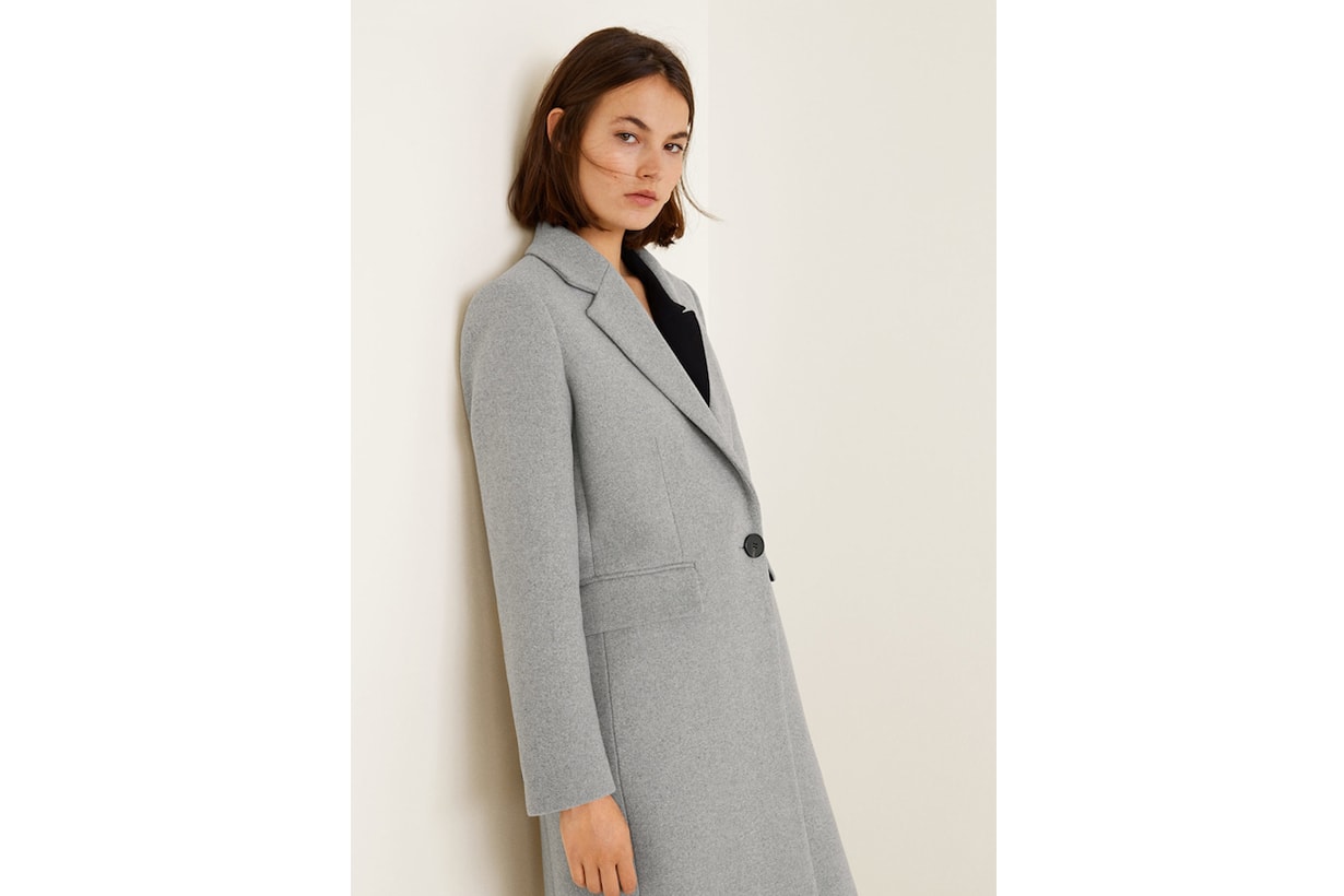 Structured wool coat