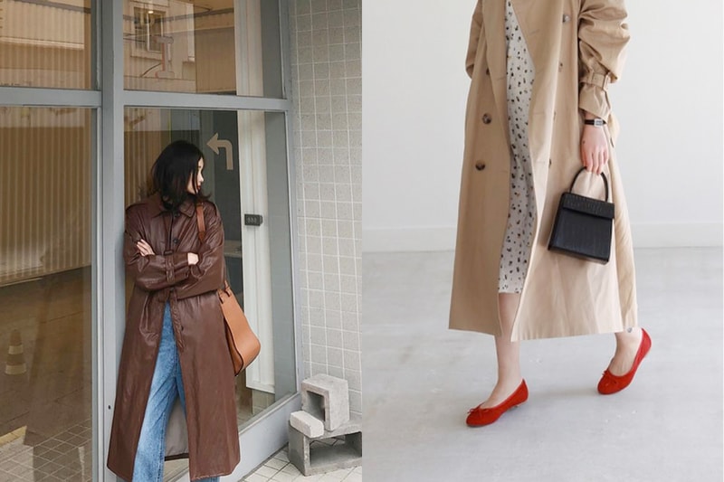 trench coat inspiration korean girl fall