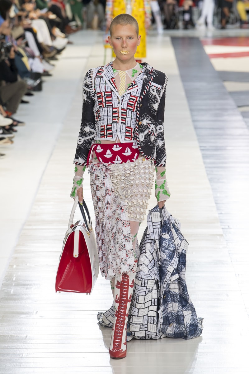 thom browne 2019 ss pfw paris fahsion week summer beach