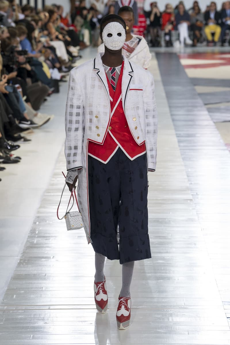 thom browne 2019 ss pfw paris fahsion week summer beach