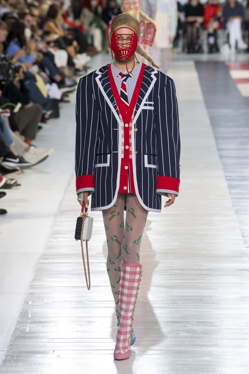 thom browne 2019 ss pfw paris fahsion week summer beach